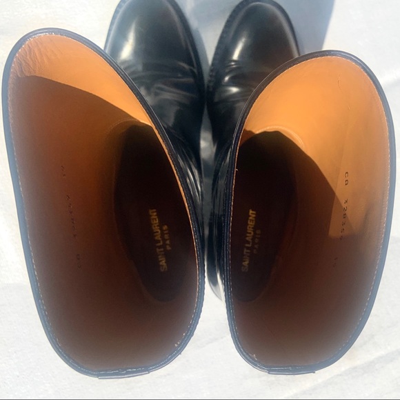 SOLD Authentic Saint Laurent Black Mid-Calf Boots - Picture 9 of 16